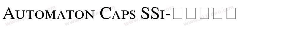 Automaton Caps SSi字体转换